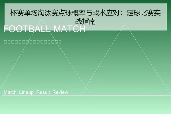 杯赛单场淘汰赛点球概率与战术应对：足球比赛实战指南